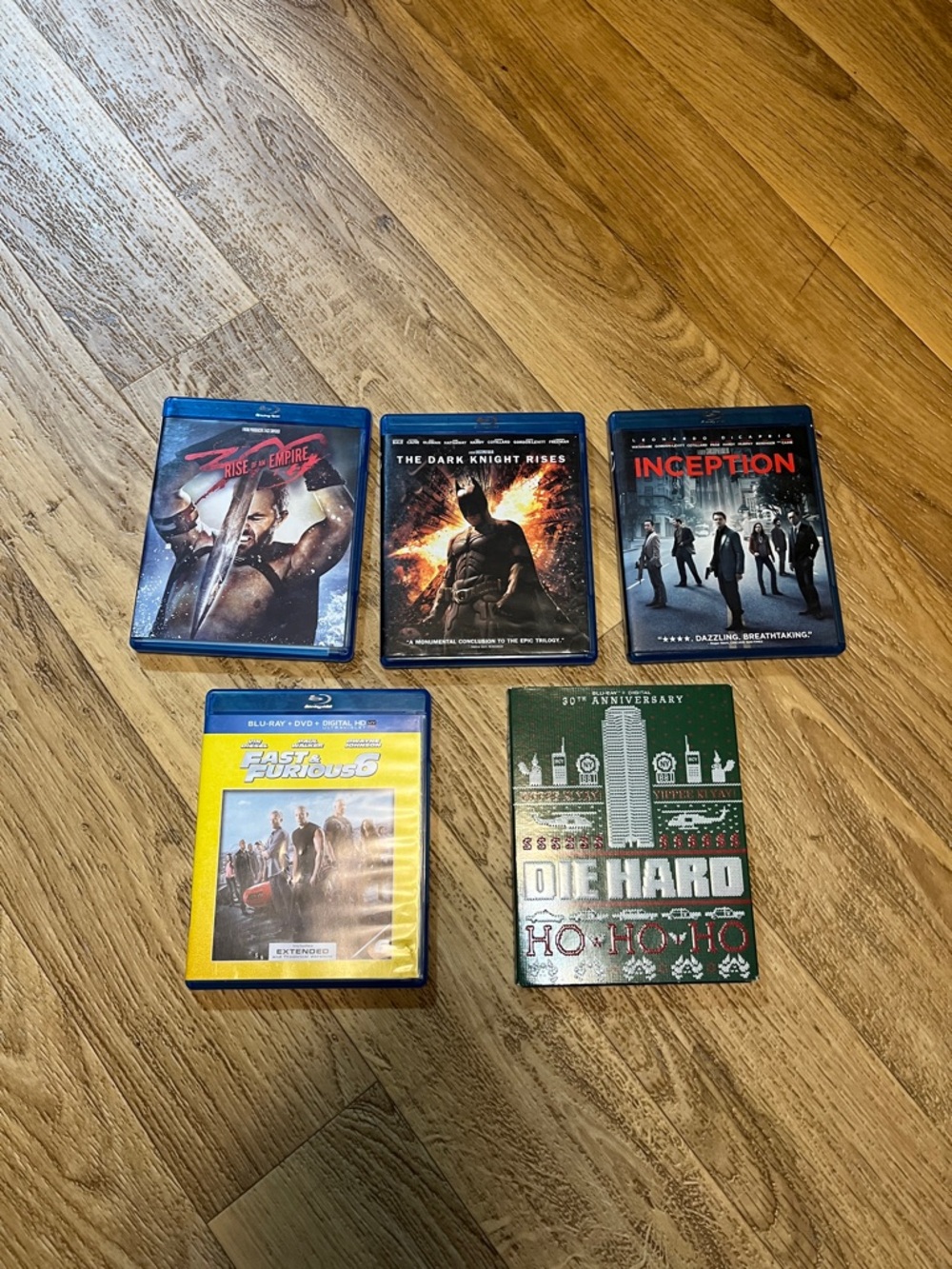 Blu-ray Movie Bundle - Die Hard, 300, ect.